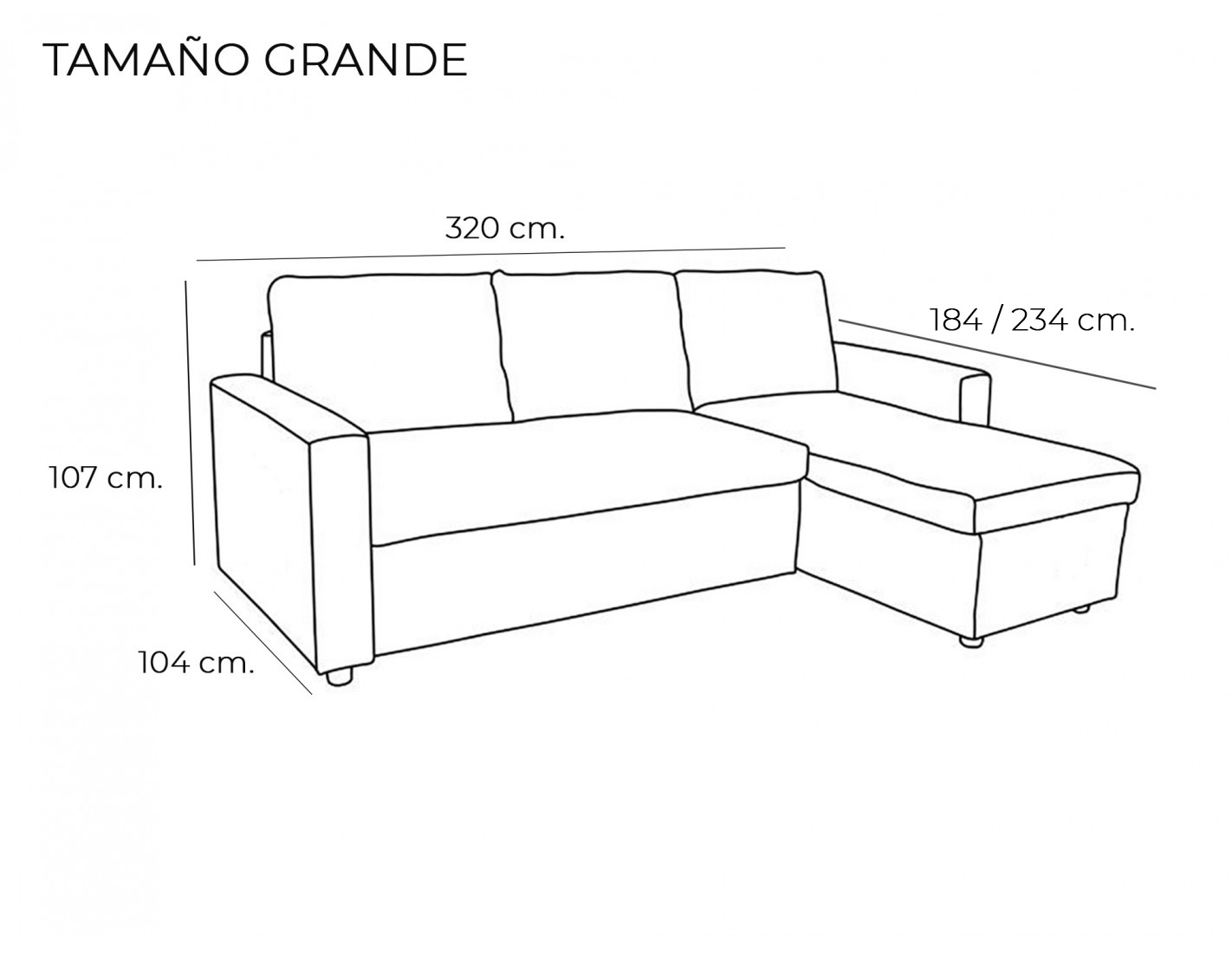 chaiselongue de tela